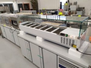 Présentoir à ingrédients 1600mm Vitré