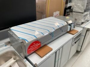 Présentoir à ingrédients 1400mm Profondeur 300 Inox