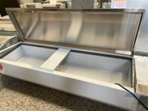 Présentoir à ingrédients 1500mm Profondeur 300 Inox