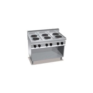 Cuisinière électrique 6 plaques (15.6kW) sur pieds