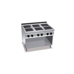 Cuisinière électrique 6 plaques (21kW) sur pieds