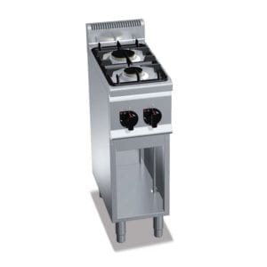 Cuisinière gaz 2 brûleurs (6.2kW) sur pieds