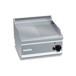 Plaque de cuisson gaz 596 x 430 mm lisse et rainurée