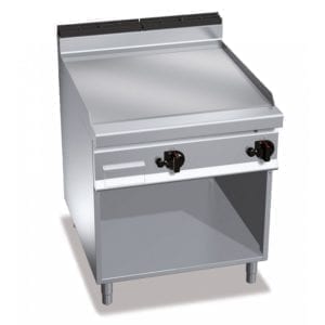 Plaque de cuisson gaz lisse 796 x 667 mm sur pieds