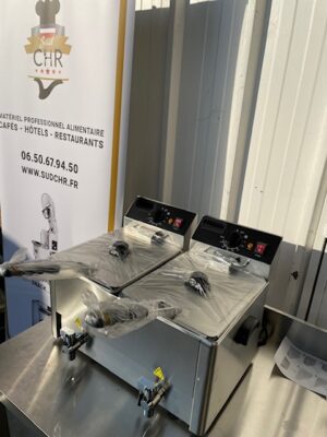 Friteuse électrique d'appoint 8 + 8 L / monophasé