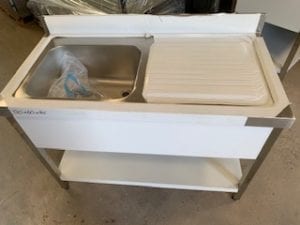 Table de rinçage - égouttoir D / 1200 mm