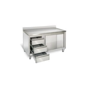 Armoire adossée 1600 mm / 3 tiroirs G