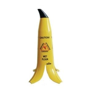 Cône sol glissant multilingue Banana