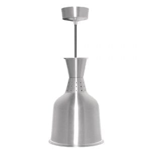 Lampe chauffante aluminium métal brossé