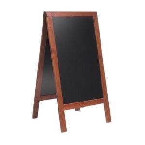 Panneau de trottoir acajou