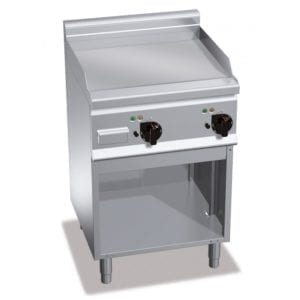 Plaque de cuisson électrique lisse 596 x 430 mm sur pieds