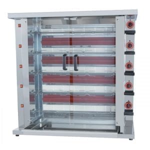 Rôtissoire 5 broches - 25 Poulets