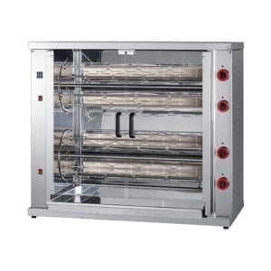 Rôtissoire multi-rotative 8 broches - 40/48 Poulets