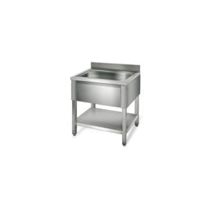 Table de rinçage 600 mm 1 évier prof.700