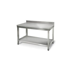 Table inox 1200 mm adossée