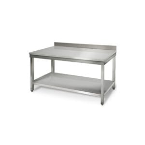Table inox 1600 mm profondeur 700 adossée