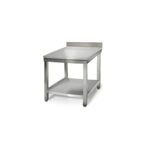 Table inox 700 mm profondeur 700 adossée