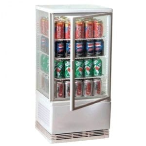 Vitrine réfrigérée de comptoir 68L - Blanche
