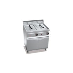 Friteuse gaz 10 + 10 litres (13.8kW) sur pieds