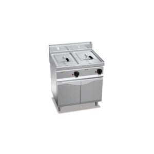 Friteuse électrique 10 + 10 litres (12kW) sur pieds