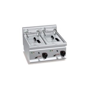 Friteuse électrique 10 + 10 litres (18kW) à poser