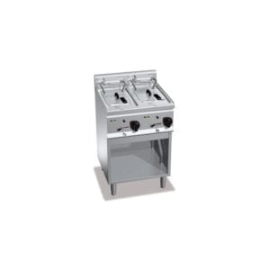 Friteuse électrique 10 + 10 litres (18kW) sur pieds
