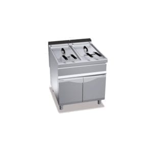 Friteuse gaz 22 + 22 litres (40kW) sur pieds