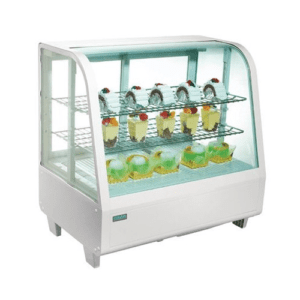 Vitrine réfrigérée de comptoir blanche - 100 L