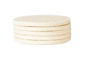 Lot de 5 feutres pour tampon d'essuyage