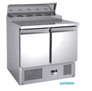 Saladette 2 portes 5 bacs GN 1/1