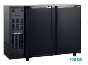 Arrière bar 2 portes pleines 283 litres