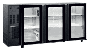 Arrière bar 3 portes vitrées 466 litres