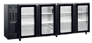 Arrière bar 4 portes vitrées 521 litres