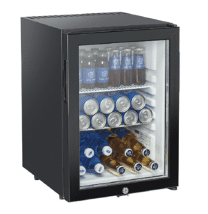 Mini bar porte vitrée 34 boissons