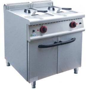 Friteuse électrique sur coffre 700 - 2 x 20 litres