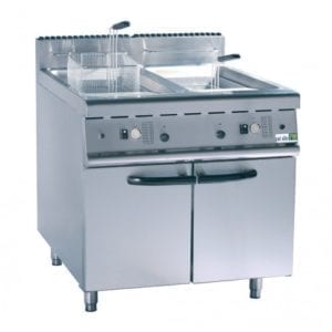 Friteuse gaz sur coffre 700 - 2 x 20 litres