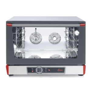 FOUR PATISSIER DIGITAL 4 NIVEAUX 600X400MM AVEC HUMIDIFICATEUR 6,3 KW