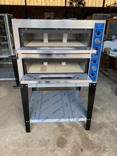 Four à pizza électrique 4 + 4 x 36 cm