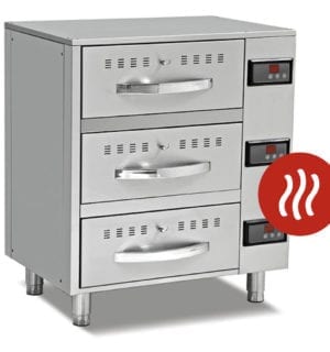 MEUBLE CHAUFFANT 3 TIROIRS FAST FOOD POUR TENDERS