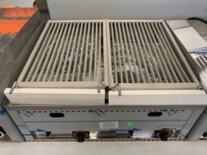 GRILL PIERRE DE LAVE GAZ A POSER 2 ZONES DE CHAUFFE