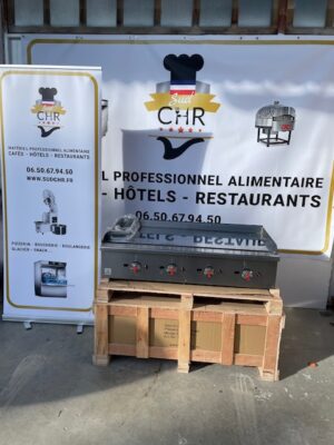 PLAQUE PLANCHA GAZ 4 ZONES DE CHAUFFE 1M20