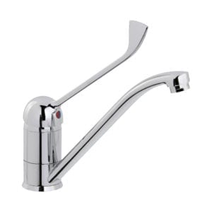 ROBINET MÉLANGEUR MONOTROU AVEC LEVIER CLINIQUE CHROMÉ