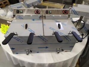 FRITEUSE  TURBO ELECTRIQUE 400V 2 x11 LITRES