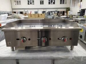 PLAQUE PLANCHA GAZ 3 ZONES DE CHAUFFE