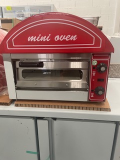 MINI FOUR A PIZZA ELECTRIQUE / 1 x 34 CM / ROUGE