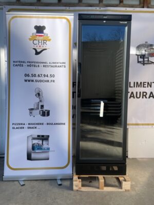 VITRINE A BOISSON REFRIGEREE FULL BLACK 1 PORTE VITREE