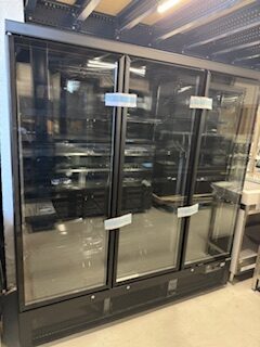 VITRINE LIBRE SERVICE 3 PORTES VITREE FULL BLACK